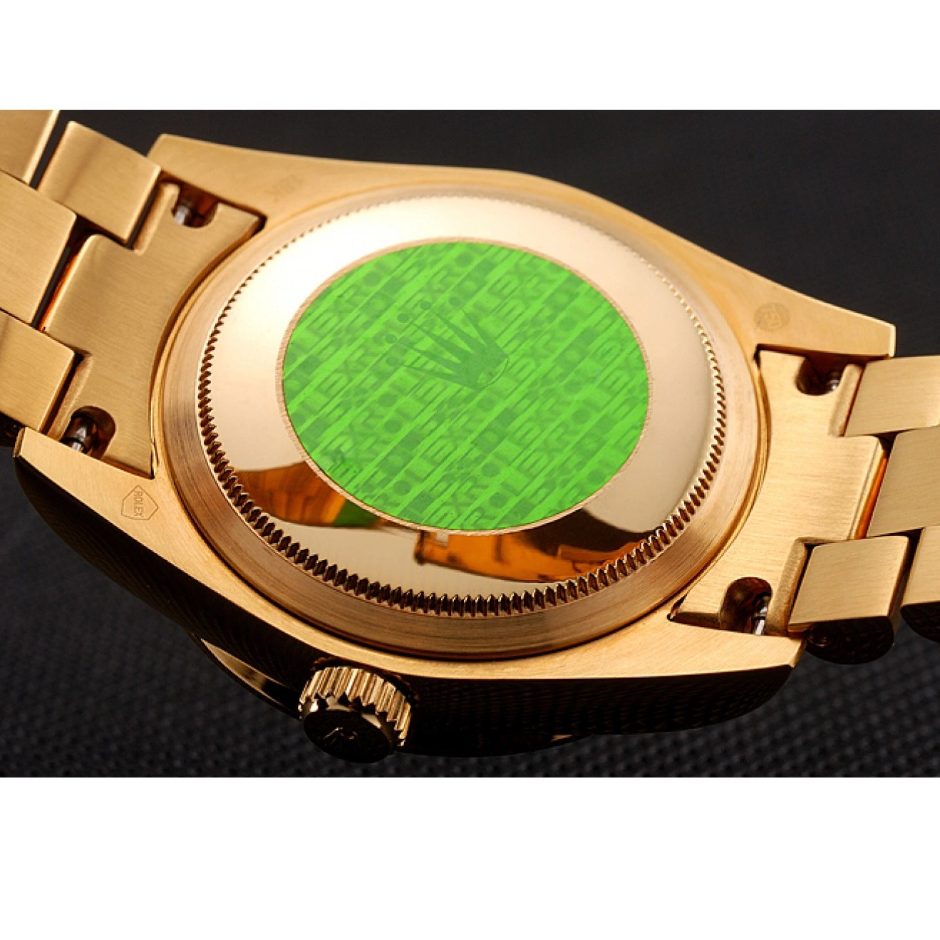 Best AAA Replica Sites Swiss 1453960 Diamond Gold Bracelet Day-Date Rolex Diamond Red Pave Dial 0616